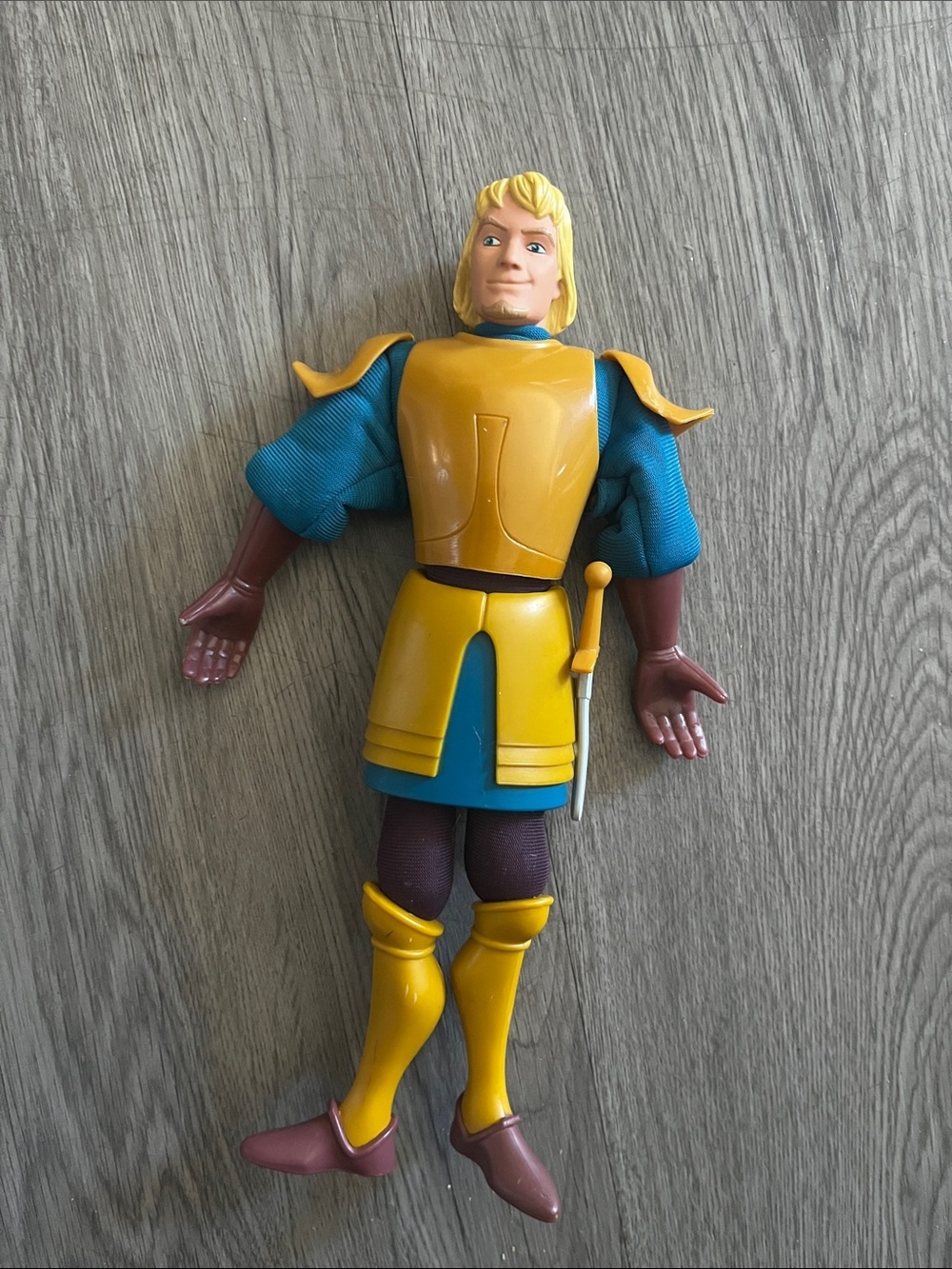 Yellow and Teal Knight Action Figure